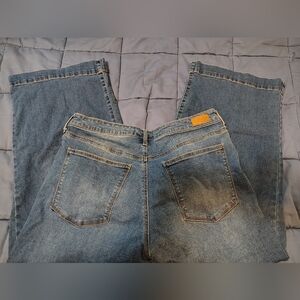 Crown And Ivy Wide Leg Cropped Denim Jeans Sz 14R